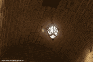 lanterne d'éclairage personnalisée avec découpe