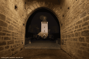 pont du moyen age de cahors la nuit