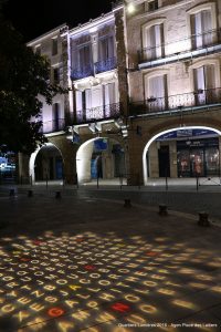 conception lumière d'une place