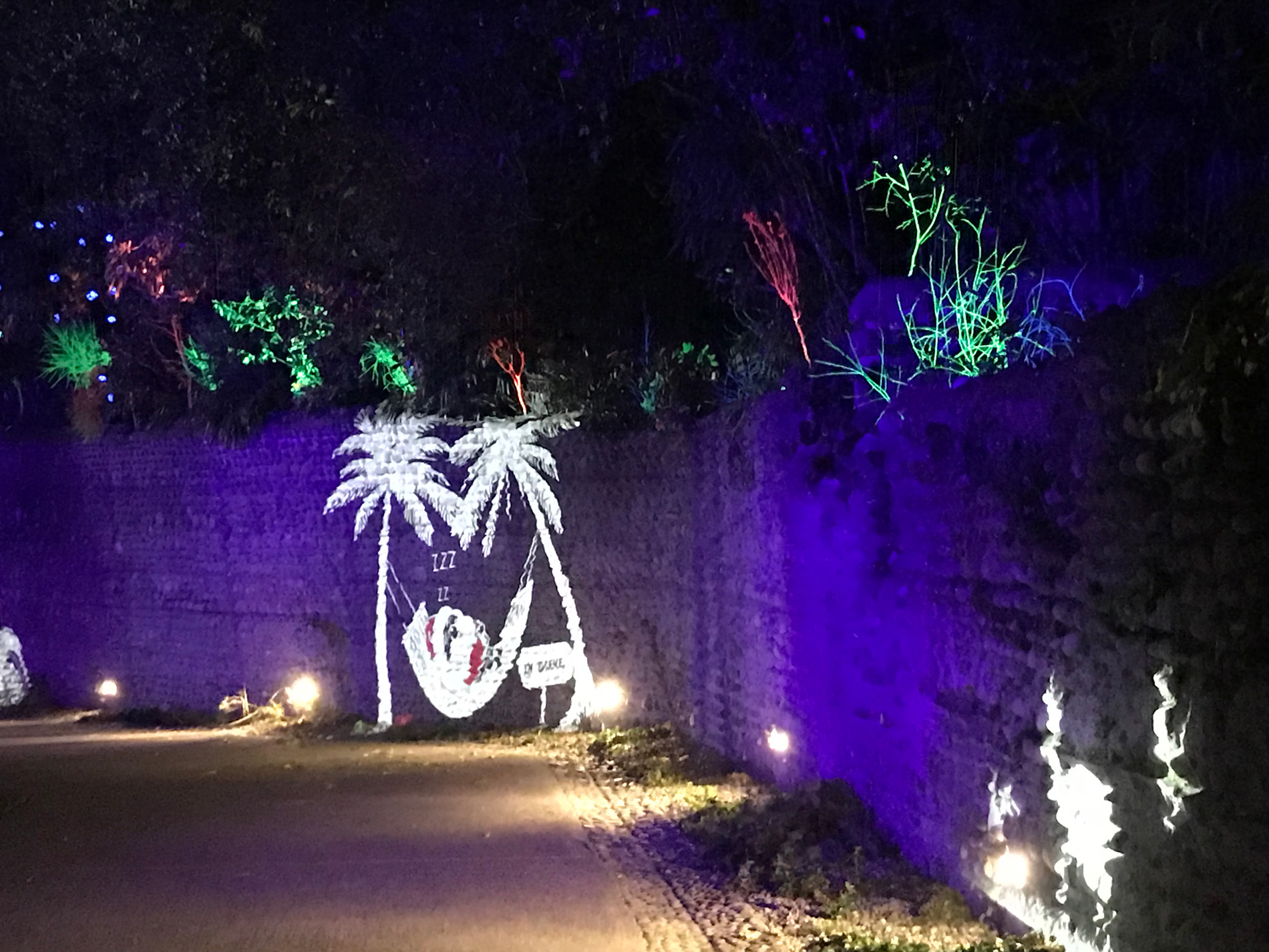 Illumination de Noël 2017 du quartiers du Hédas à Pau. Pau - Noël