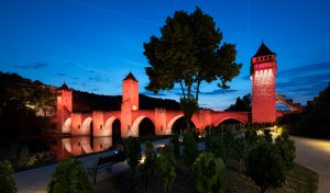 conception lumière du pont Valentré à Cahors