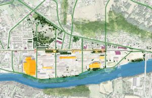 plan de l'avenue de l'usine à Fumel