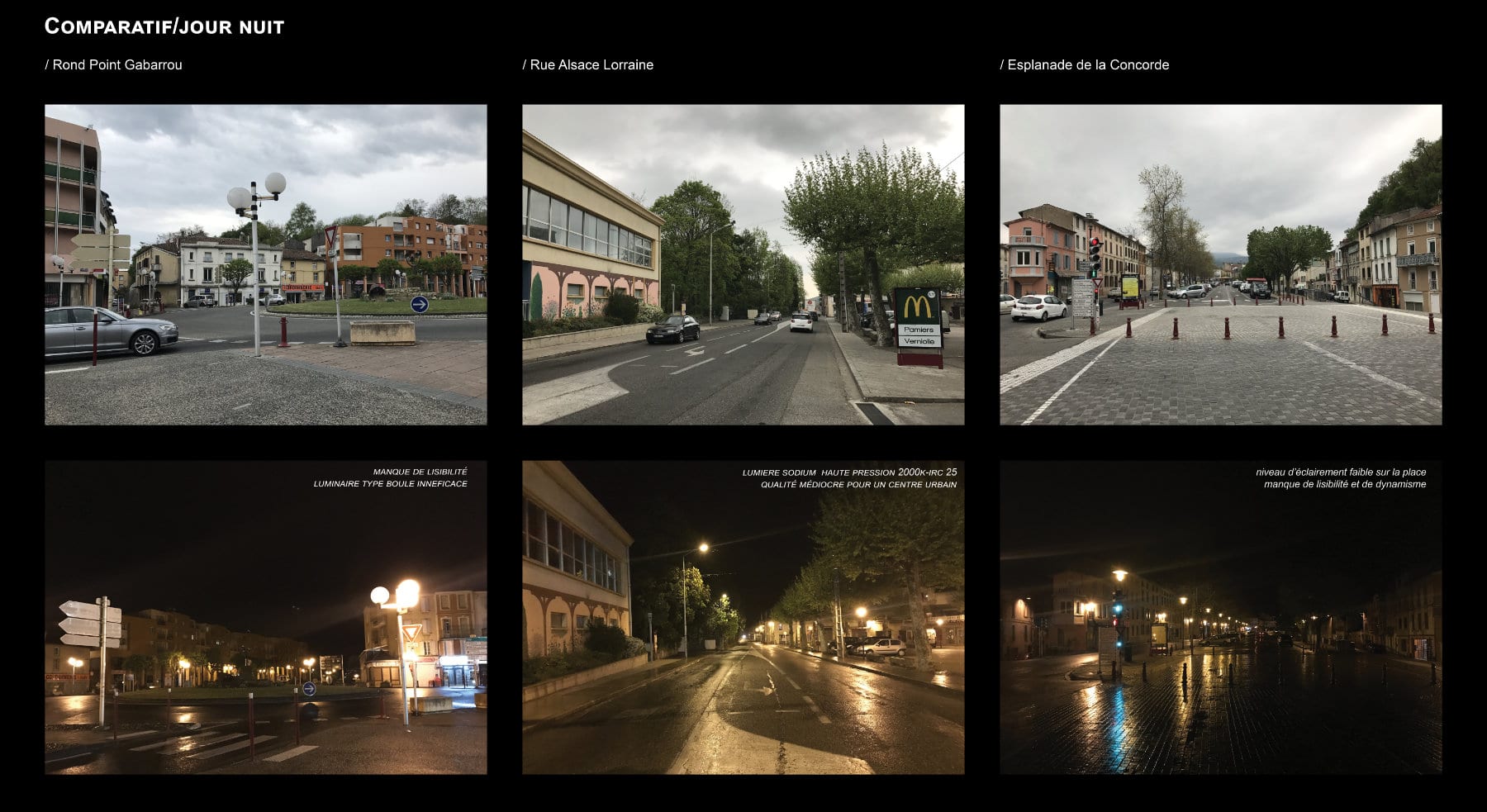 photos comparatives jour et nuit à lavelanet