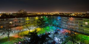 conception lumière de la place des faons