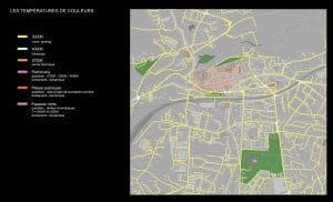 carte de température de couleurs