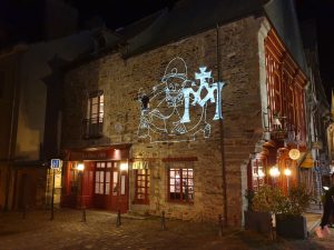 marchand image projetée gobo vitré