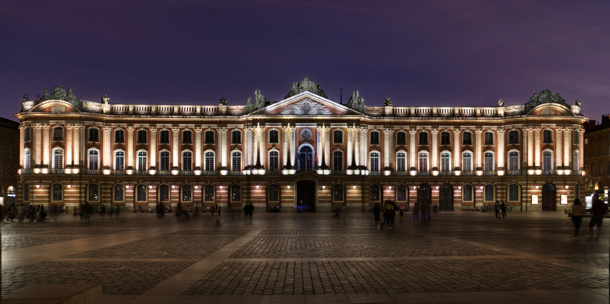 le capitole de nuit avec mise en lumières