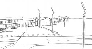 croquis mat éclairage public