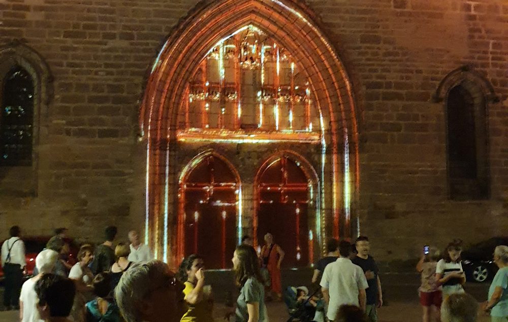 inauguration lumière mapping vidéo cathédrale de cahors