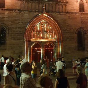 inauguration lumière mapping vidéo cathédrale de cahors
