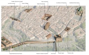 3d des batiments remarquables à Montauban