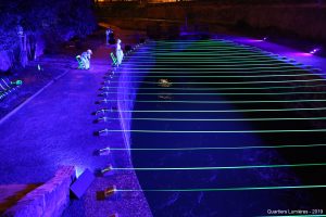 installation lumiere harmonique pour la nuit du patrimoine 2019 à Toulouse