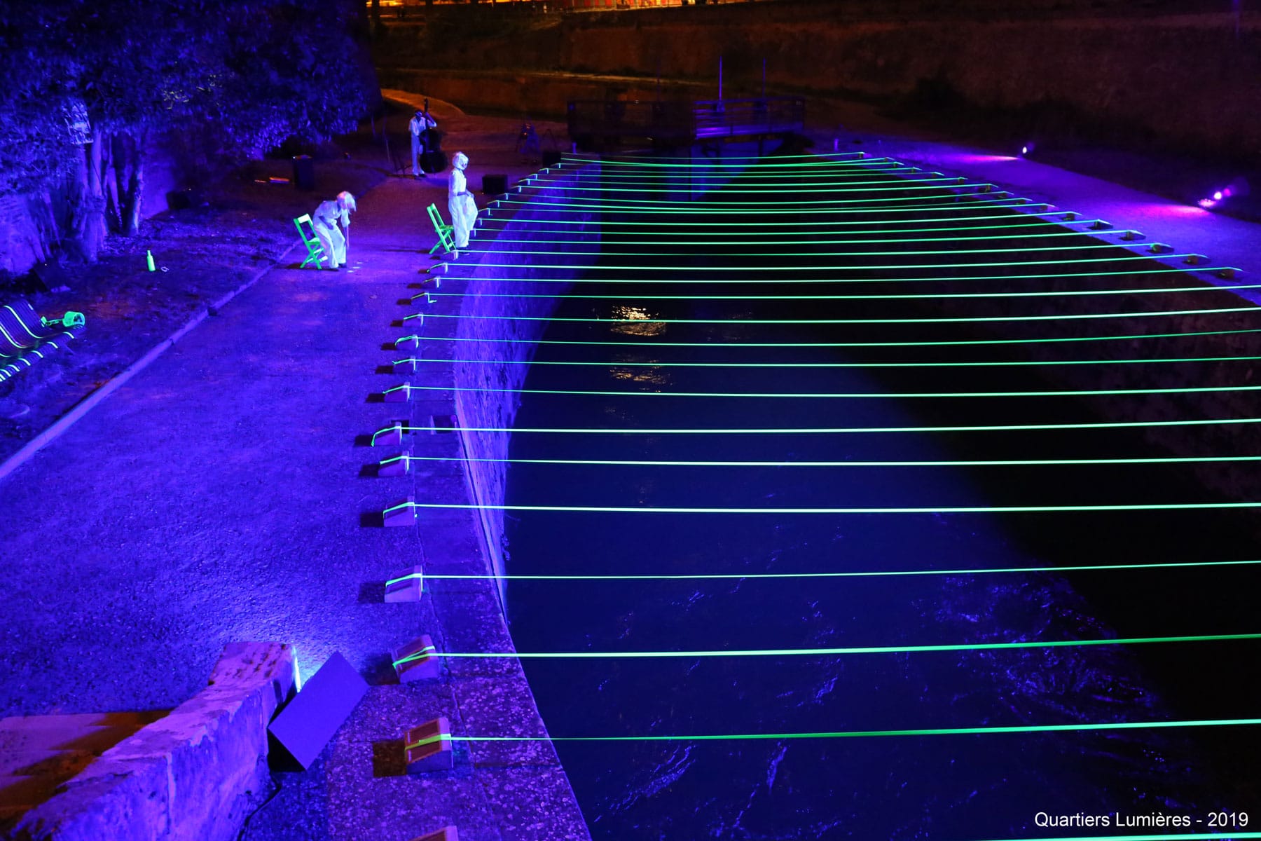 installation lumiere harmonique pour la nuit du patrimoine 2019 à Toulouse