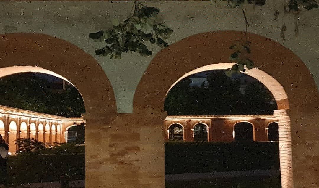 conception lumière du cloitre de l'université à Toulouse