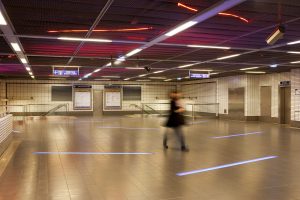 Les 15 œuvres de la ligne A, de Basso-Cambo à Jolimont, ont été mises en place en 1993.