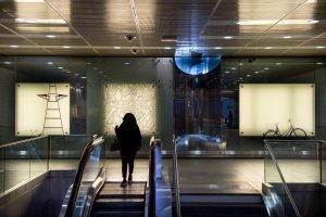 oeuvre d'art à la station Saint-Agne SNCF du métro de toulouse