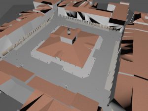 modele 3D dialux de la place de revel