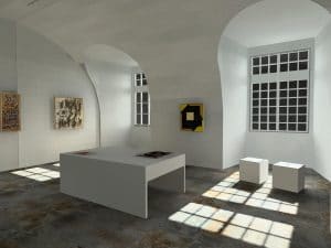 modelisation 3D d'une piece de musée dans dialux evo