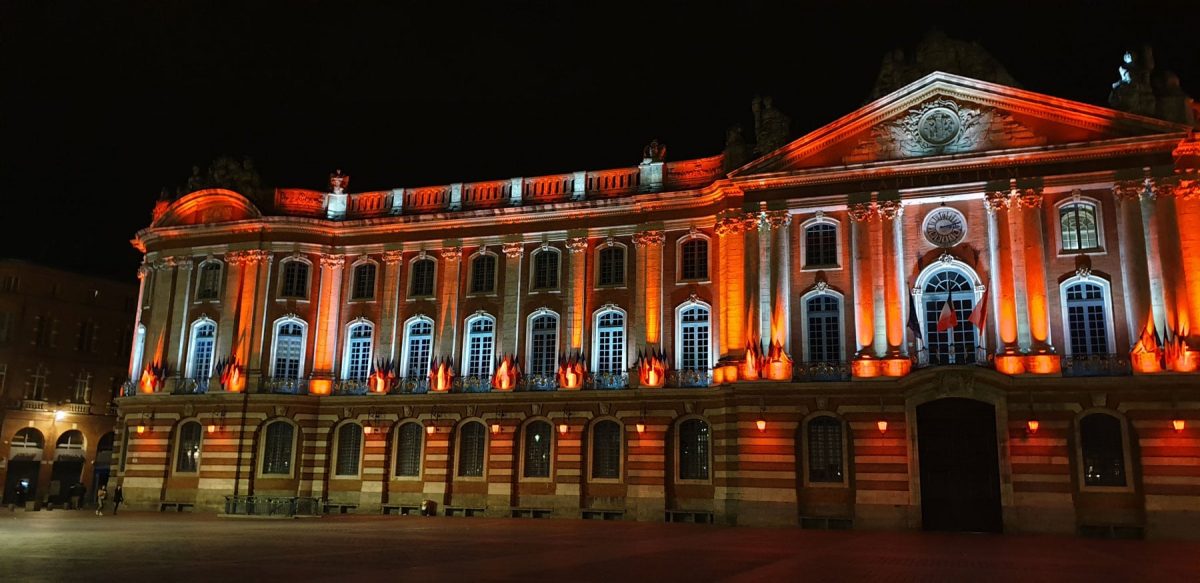 projet de conception lumière du capitole à Toulouse