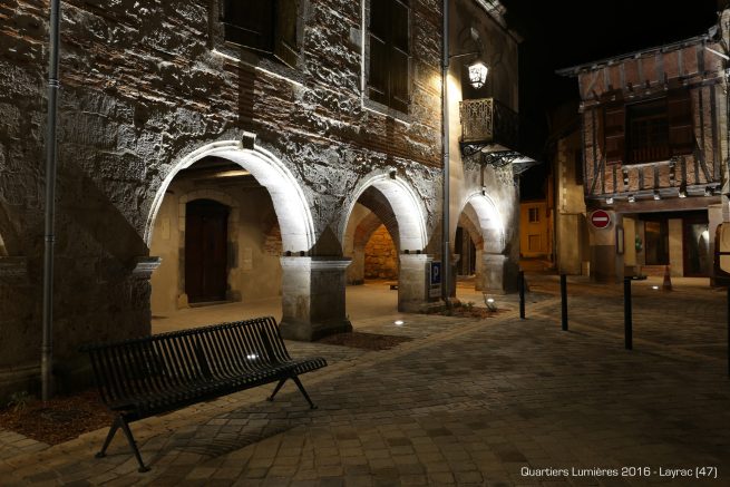 Aménagement lumière du centre bourg de Layrac