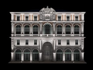 Pau hotel e ville modele 3d evo éclairage architectural