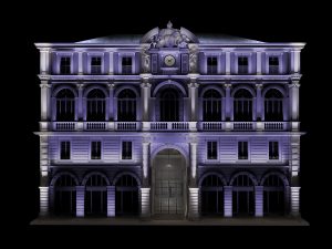 éclairage architectural coloré