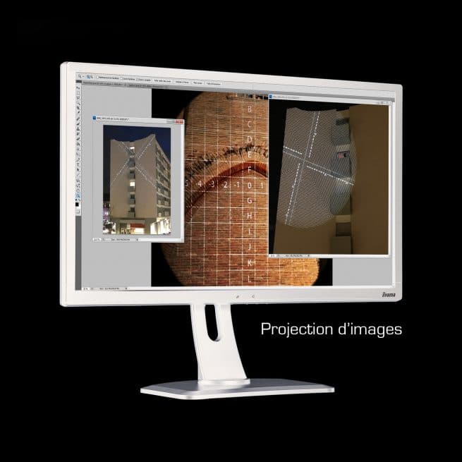 études et déformations projection d'images gobo lumière