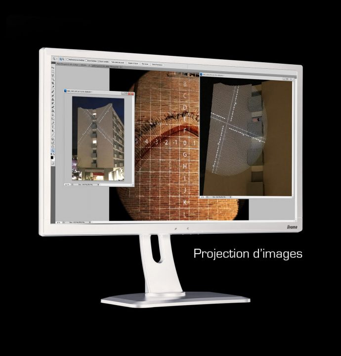 études et déformations projection d'images gobo lumière