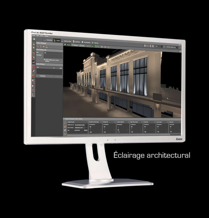 étude d'éclairage architectural