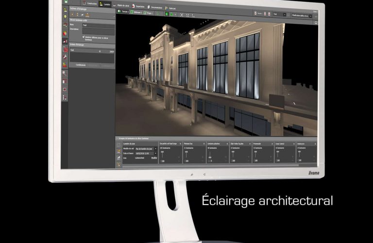 étude d'éclairage architectural