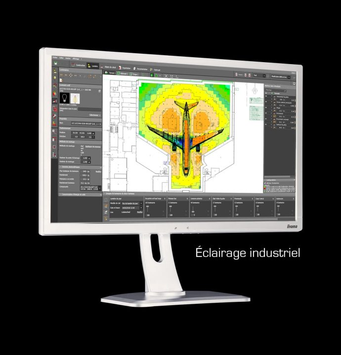 étude d'éclairage industriel