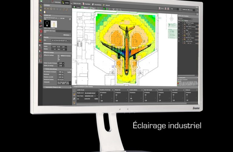 étude d'éclairage industriel