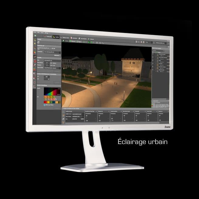 étude d'éclairage en espaces publics