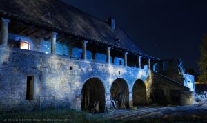 mise en lumière d'une abbatiale en périgord