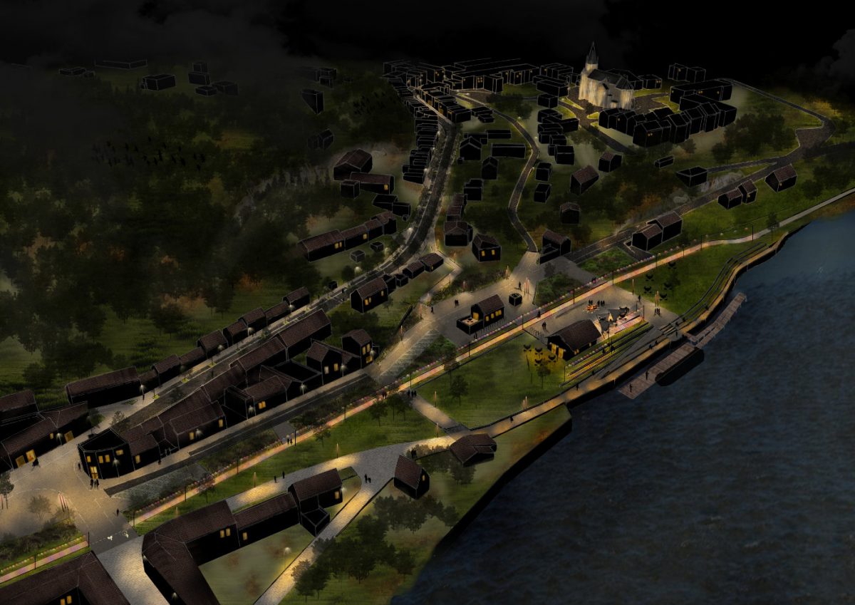 axonométrie nuit fumel