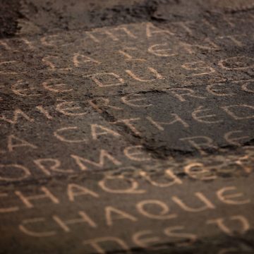 projection gobo au sol