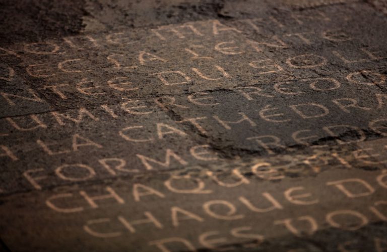 projection gobo au sol