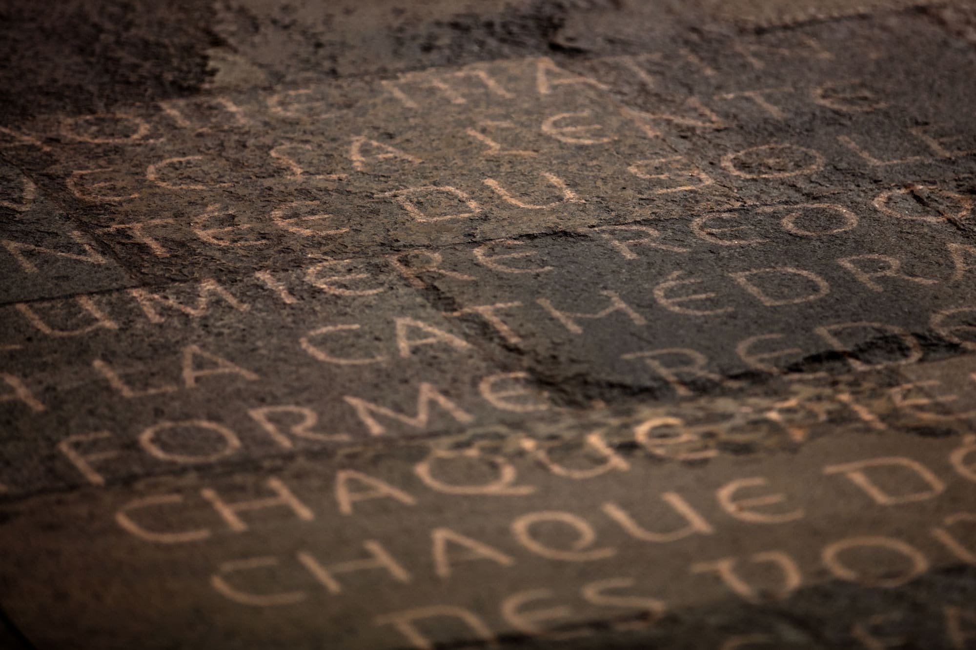 projection gobo au sol