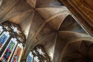 voute avec projection d'image fixe