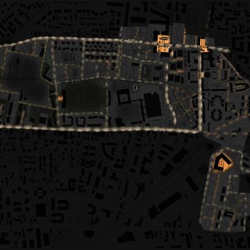 plan masse nuit d'un quartier