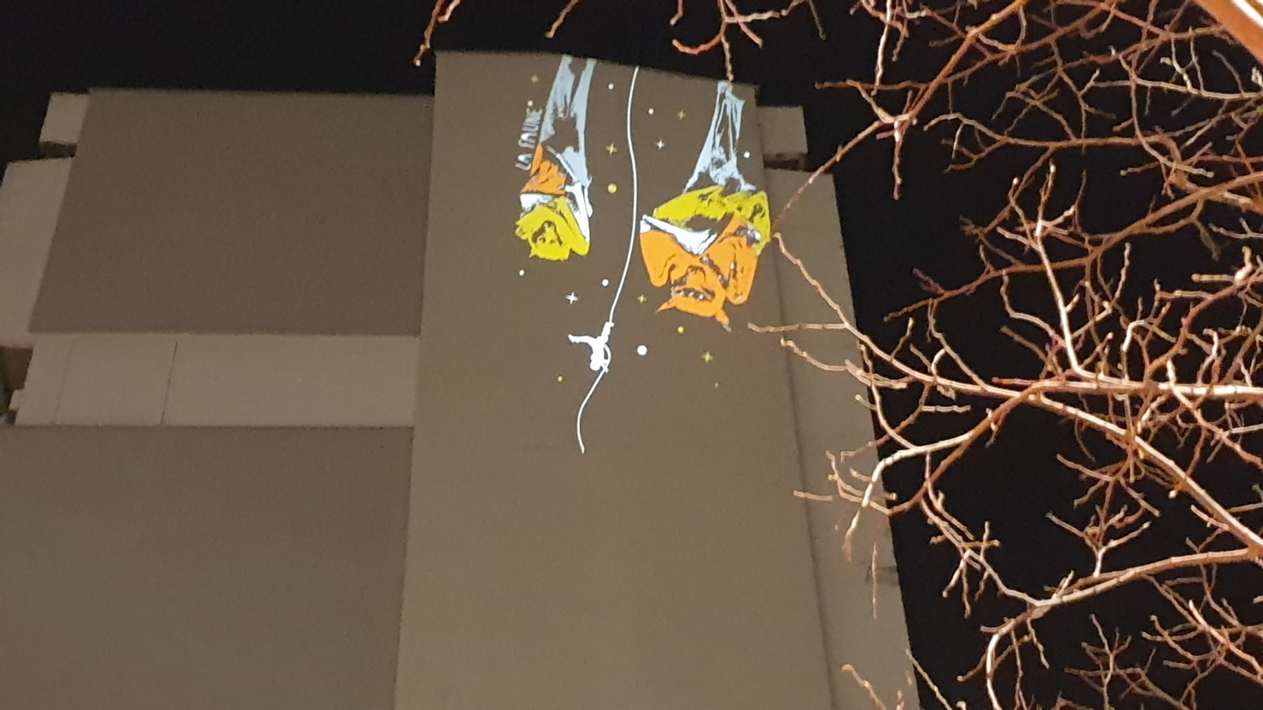 projection gobos image chauve-souris lumière