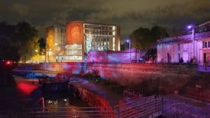 projections d'ombres sur des bâtiments pour la nuit du patrimoine