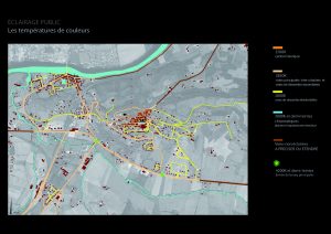 carte de températures de couleurs
