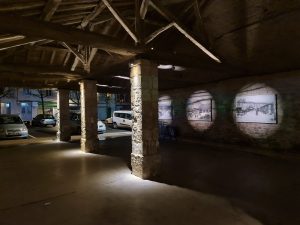 Eclairage d'accentuation pour exposition dans halle