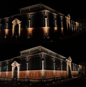 Eclairage halle Melle avec éclairage doux et chaud variable