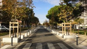 rue de kiev à la reynerie à toulouse après son aménagement